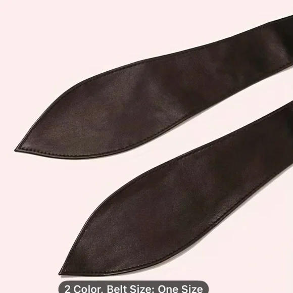 White faux leather wrap belt - Picture 6 of 8